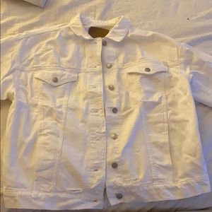 American Eagle White Denim Jacket